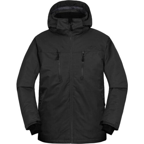 Winter Men Snow Waterproof Skiing Jacket Windproof Hiking Outdoor Sports Fleece With Detachable Hood Camping Pockets Coat MJK013