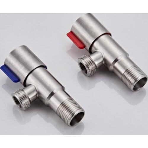 2pcs Angle Valves SUS304 stainless steel brushed finish filling valve Bathroom Accessories Angle Valve for Toilet Sink CL-160