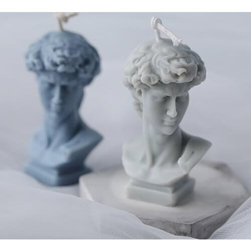 3D David Body Mould Candle Soap Mold David Portrait Plaster Silicone Mold DIY Epoxy Resin Glue Aromatherapy Making Accessories