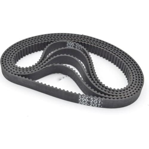 5pcs 2MGT 2M 2GT Rubber Closed Synchronous Timing Belt, Pitch Length 196/198/200/202/204, Width 6/9mm, Teeth 98 99 100 101 102