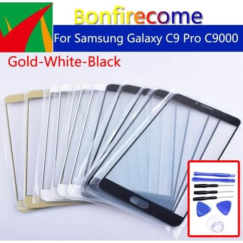 6.0" For Galaxy C9 Pro C9000 SM-C9000 C900 Touch Screen Front Glass Panel TouchScreen Outer Glass Lens NO LCD