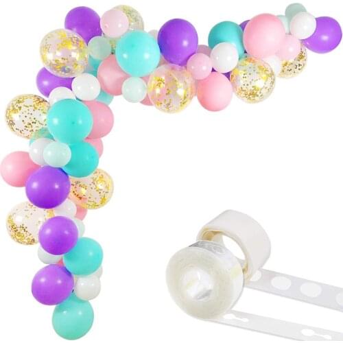 74pcs Unicorn Balloon Garland Arch Kit For Girls Birthday Party Decorations Mermaid Pink Latex Ballon Wedding Air Globos