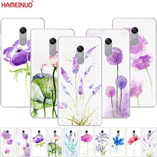 Watercolor flower Dandelion Lotus lavender painting phone Case for Xiaomi redmi 5 4 1 1s 2 3 3s pro PLUS redmi note 4 4X 4A 5A
