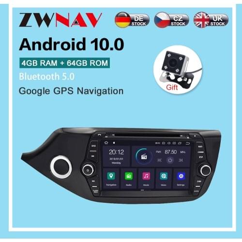 Android 10.0 4+64GB DVD player Radio GPS Navigation for KIA CEED 2013-2016Multimedia Player Radio stereo player headunit dsp isp