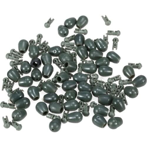 Quick Change Beads Method Feeder Line Holder 30 / 50 / 100PCS Carp Fishing Camo Beads Fishing Terminal Tackle for Fishing