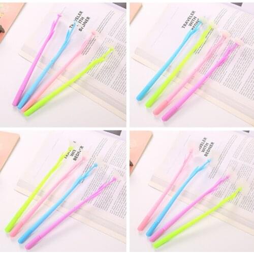 Flower Gel Pens Cute 0.5mm Stationary Gel Pen Color-changing Flower Cute Pens Student Novel Kawaii Pen Kawaii School Supplies