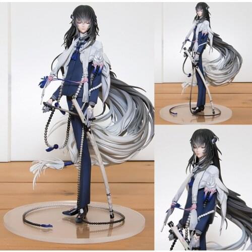22cm Anime Touken Ranbu Online Juuzumaru Tsunetsugu PVC Action Figure Japanese Anime Collectible Model Toy Doll Gift