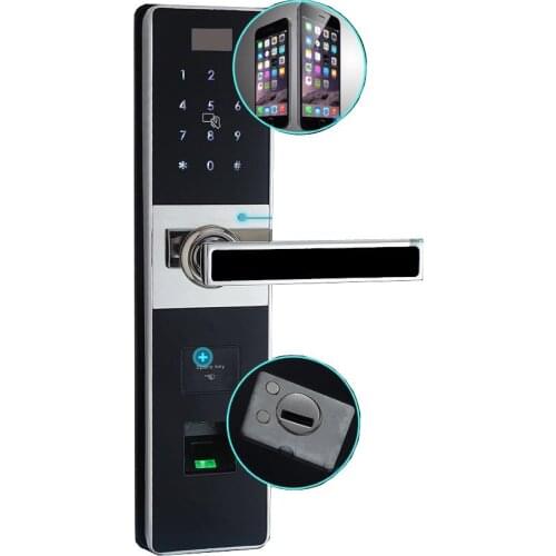 OS007F Biometric fingerprint touchscreen password entrance anti-theft door lock electronic smart locks