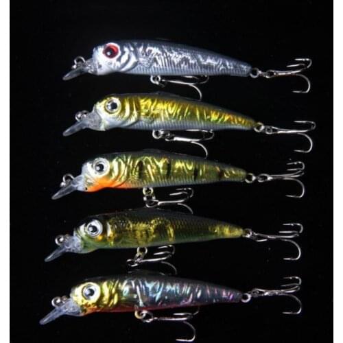 FANTU Bait-artificial Lure Minnow 6g/65mm Fishing Small Lures Fishing Tackles 5PCS