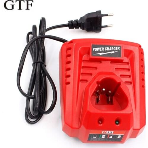 GTF 10.8V-12V 3.0A Li-Ion Replacement Charger For M12 Milwaukee N12 48-59-2401 48-11-2402 Lithium-Ion Battery Charger