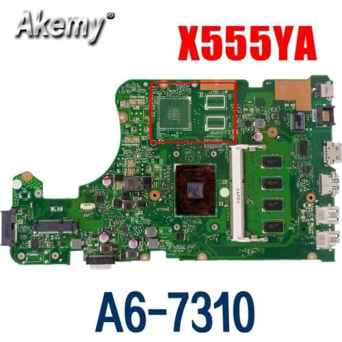 For ASUS X555YA X555DA X555Y X555D X555DG REV 2.0 Laptop Motherboard Mainboard W/ A6-7310 4 CORES 2G RAM