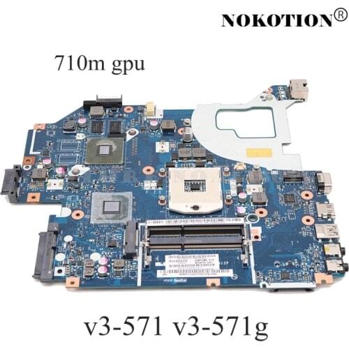 NOKOTION NBM6B11001 NBM5711001 Q5WV1 LA-7912P For Acer aspire E1-571G V3-571G V3-571 Laptop Motherboard 710M GPU HM77 DDR3
