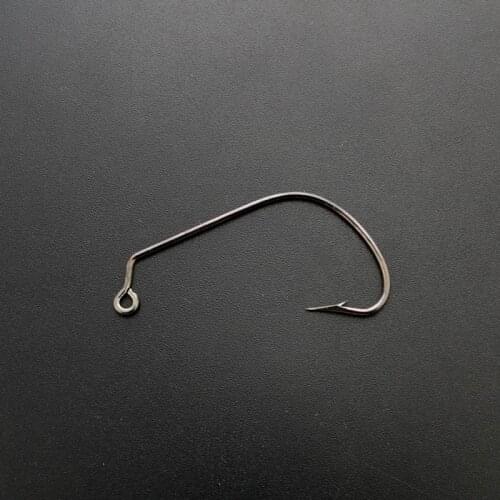 Off-set fishing hook lure worm hook 10pcs/lot