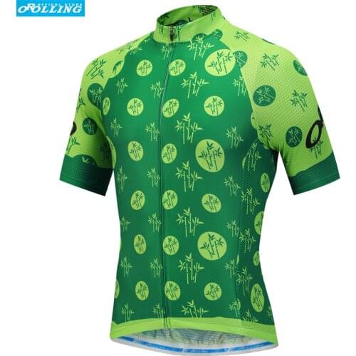 NEW Green Orolling Cycling Jersey Tops Bike Sports Wear