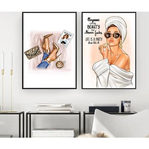 Full Square&Round Diamond Painting Fashion Girl Portrait Nordic 5D Diamond Embroidery Mosaic Cross Stitch Kits Home Decor Gift