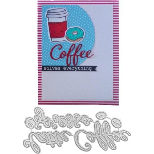 Julyarts Coffee Cutting Dies New Scrapbook Album Moldes Carbon Steel Metal Cutting Dies Scrapbooking Decorative Paper Cards