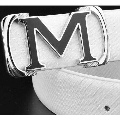 K belt men designers belt high quality fashion buckle genuine leather Waist Strap casual male cowhide jeans luxury white belt