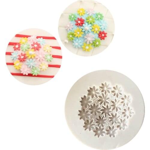 Stereoscopic Chrysanthemum Flower Silicone Mold DIY Fondant Cake Modeling Soft Clay Tool K009