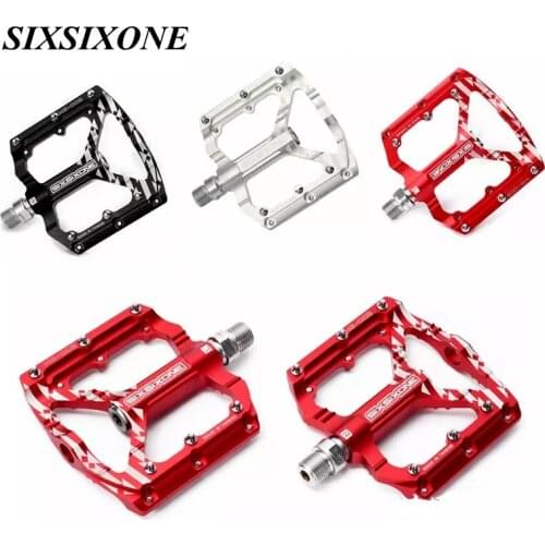 SIXSIXONE Bicycle Pedals Anti-Slip Aviation CNC Aluminum Alloy for Folding MTB Mountain Bike Peilin Pedal Super light 310g