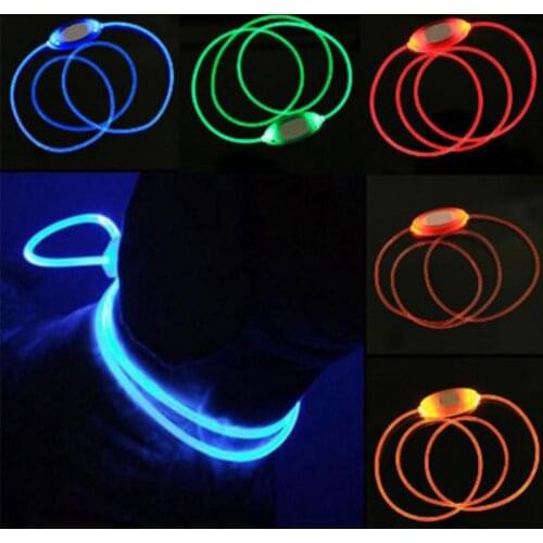 LED Dog Collar USB Rechargeable Glowing Dog Collars Luminous Pet Led Flash Night USB Charging Collars For Small Medium Large Dog