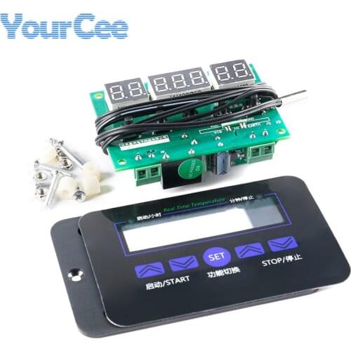 XH-W1411 DC12V AC220V Digital LED Three-Display Multi Function Thermostat Sensor Temperature Control Switch -19~99 12V 220V