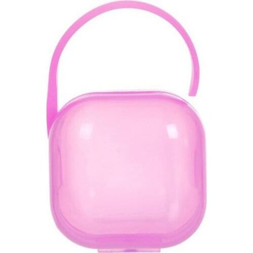 Baby Solid Pacifier Box Soother Container Holder Infant Storage Box Travel Storage Case Safe Holder Pacifier PP Dummy Box
