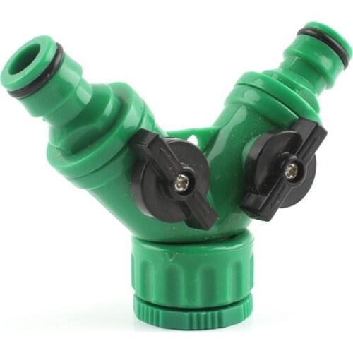 1/2" 3/4" Y Type Quick Connector 3 Way Ball Valve Tap Faucet Adapter Water Gun Drip Tape Pipe Joints Garden Irrigation Fittings