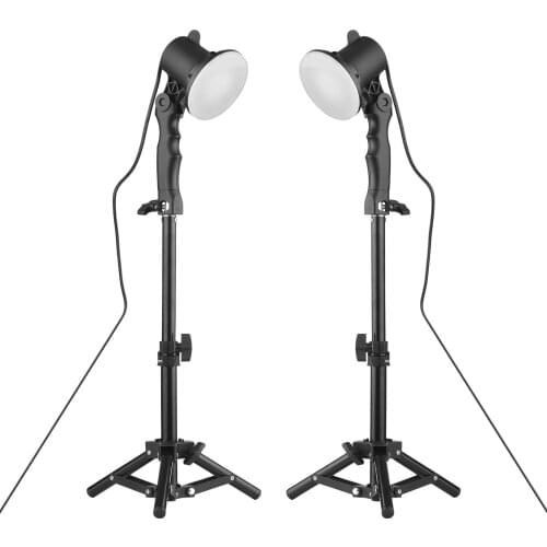 2PCS Desktop Fill Light Professional LED Video Light Kit Studio Light 16PCS Light Bead Color Temperature 5500K CRI 85+ for Video