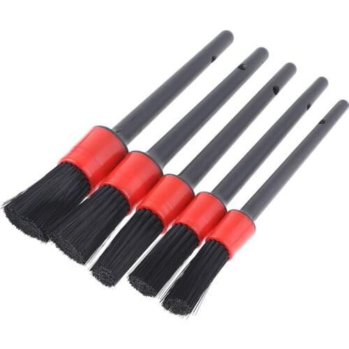 5Pcs Car Detailing Brush Auto Cleaning Car Cleaning Detailing Set Dashboard Air Outlet Clean Brush Tools Car Wash Accessories