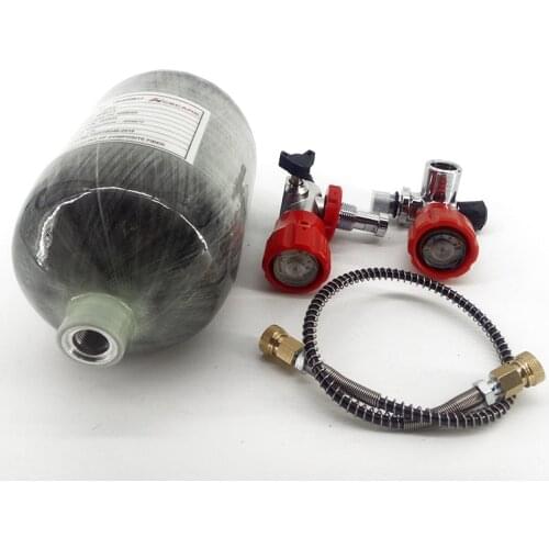AC5020 Acecare Mini 2L Target Paintball Air gun Tank Scuba HP 4500OSI Composite Carbon Fiber Tank