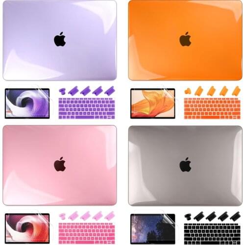 4 in 1 set free gift For Macbook Air 13 2020 A1932 Matte Crystal Case For Macbook Air Pro Retina 11 12 13 15 16 inch 2019 A2141