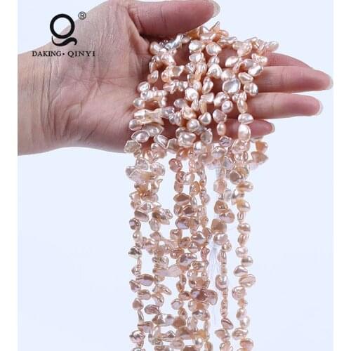 Daking Jewelry Cultured Pink Keshi Pearl Beads Strands For Sale