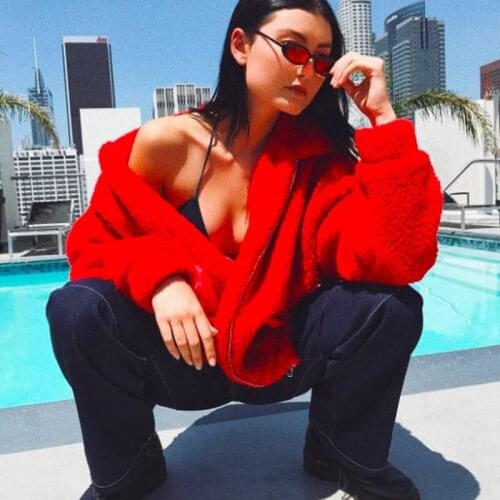 European Style Spring Womens Artificial Fur Coats S-XXXL Plus Size Casual Fashion Woman Faux Fur Coat Jackets Streetwear A507