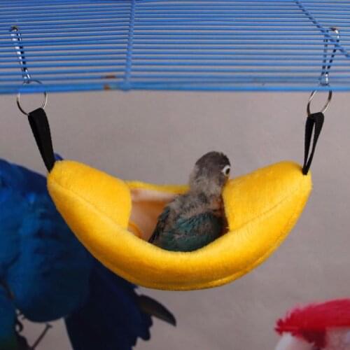 1 Pc Cute Cotton Small Pet House Boat Shape Parrot Rat Hammock Hanging Beds Hamster Squirrel Nest