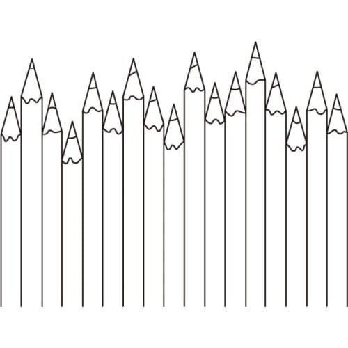 Pencil Transparent Clear Stamps for DIY Scrapbooking/Card Making/Kids Christmas Fun Decoration Supplies