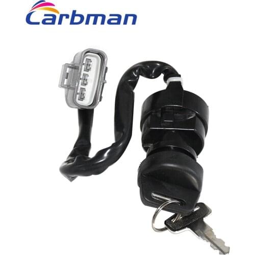 Carbman Ignition Key Switch 35100-HA7-675 for Honda 87-89 FourTrax Foreman 350 TRX350D 4WD 1986-1987 FourTrax TRX350