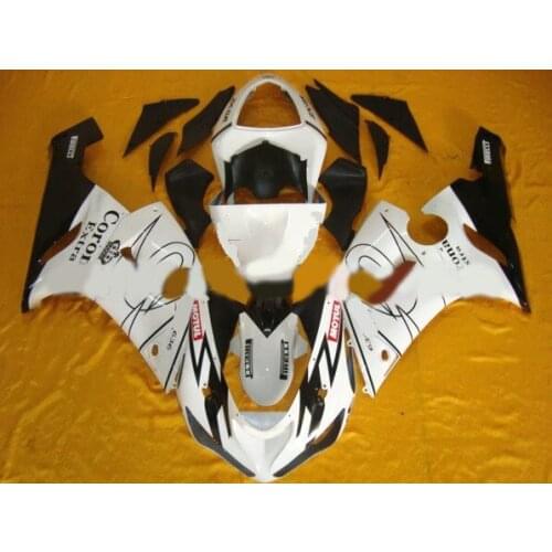 Motorcycle Fairing kit for KAWASAKI Ninja ZX6R 05 06 ZX6R 636 2005 2006 Extra Corona white black ABS Fairings set +7 gifts SX10