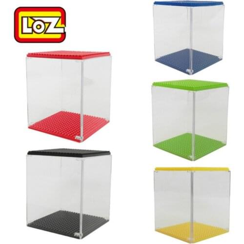 LOZ Mini Qute 3D display case diamond block plastic cube building blocks toys brick educational toys for children