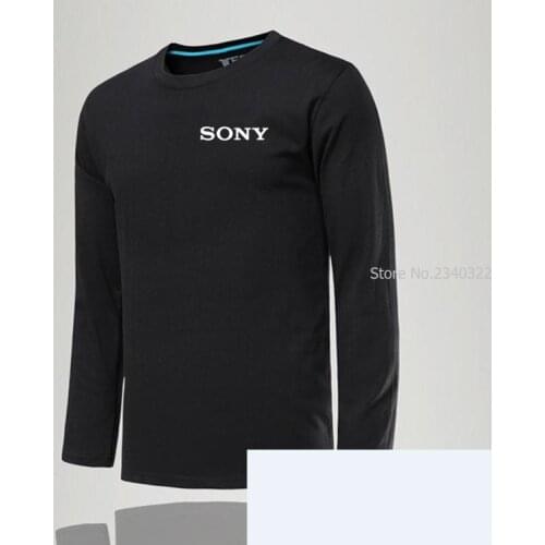 Hot Sale New spring autumn sony t-shirts mens long sleeve o neck t shirt