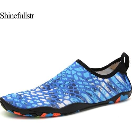 Mens Sneakers Swimming Water Aqua Shoes Aquatic Training On The Seaside Quick Dry Womens Beach Barefoot Shoes For The Summer