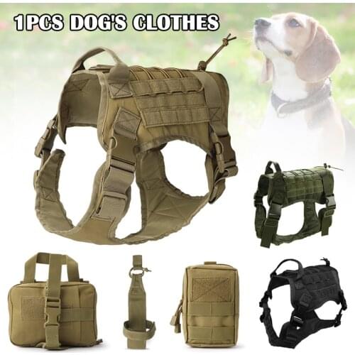 New Tactical Dog Harness Service Vest Hunting Dog Training Clothes Outdoor Military Patrol Working Dog Vest FK88