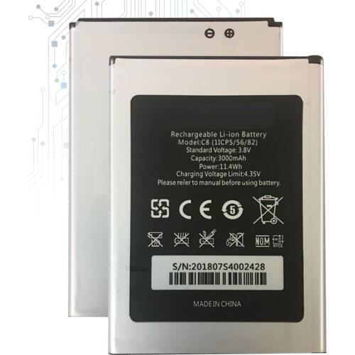 2021 New 3000mAh Battery For Oukitel C8 C 8 Bateria Batteries