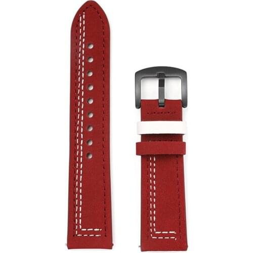 New Leather Smart Watch Strap 20mm 22mm Safe, Environmentally Friendly Durable For Garmin Vivomove For Huami Amazfit Pace