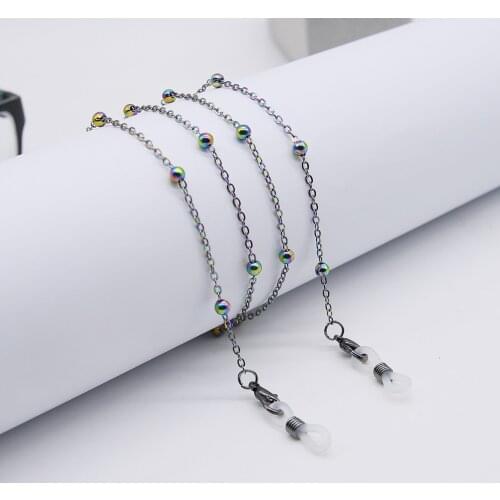 Eye Glasses Sunglasses Spectacles Eyewear Round Chain Holder Rope Cord Lanyard Necklace Face Masking Necklace Holder Masks Chain