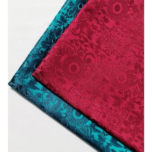 Brocade fabrics jacquard pattern damask garment fabric for sewing cheongsam and bags DIY design meterial