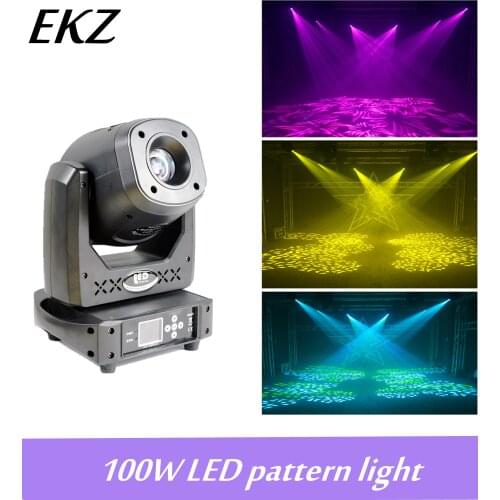 New arrival 100W LED pattern moving head spot light stage gobo moving head light with rotatable prism Led disco lights