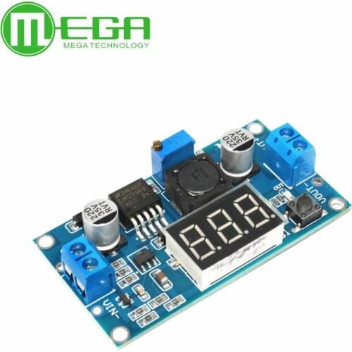 3Pcs/Lot LM2596 DC 4.0~40 to 1.3-37V Adjustable Step-Down Power Module + LED Voltmeter TK0343