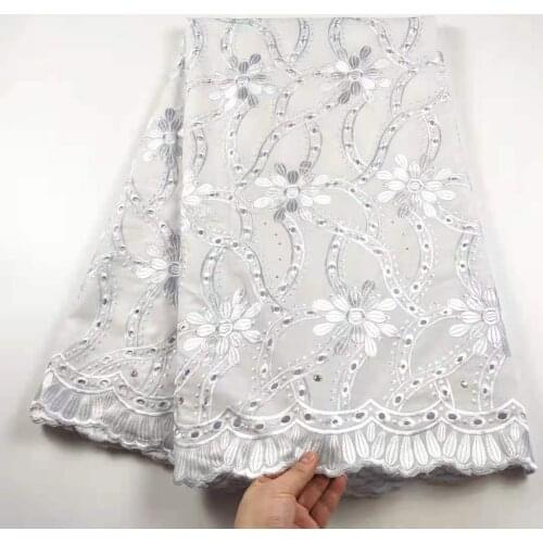 Swiss Lace Fabric 2020 Latest Swiss Voile Lace In Switzerland Dubai Fabric African 100%Cotton Fabric French Lace Fabric 5yards