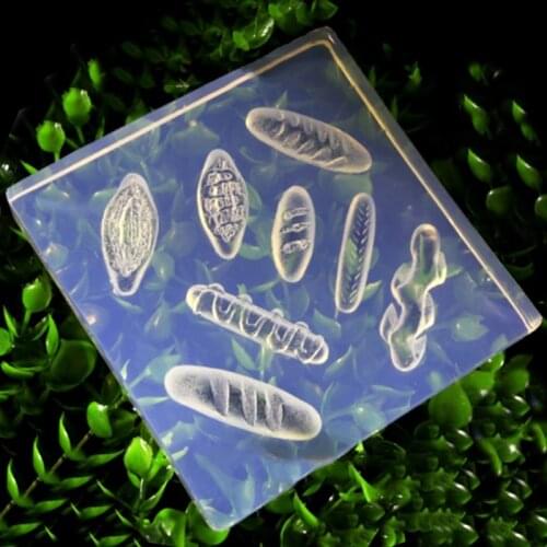 Loaf Shape Resin Silicone Mould Simulated Food Resin Epoxy Mold Bread Keychain Pendant Mould for DIY Jewelry Pendant Making