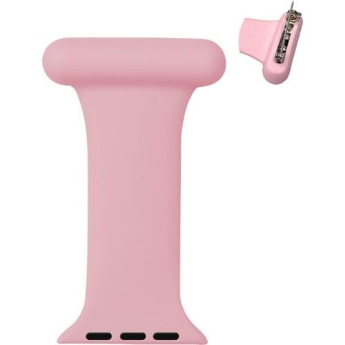 Brooch strap for Apple watch band 44mm 40mm 42mm 38mm iwatch apple watch 6/5/4/3/2/1/SE 42 44 mm Doctors&nurse silicone bracelet